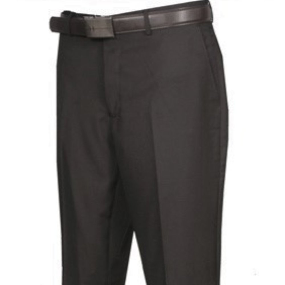 Men's Flat Front Pants,100% Wool, Modern Fit